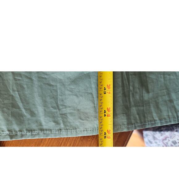 Aura Dress The Red Dress Oversized Babydoll Tiered V Neck Maxi -Green, Sz XS - Picture 8 of 10